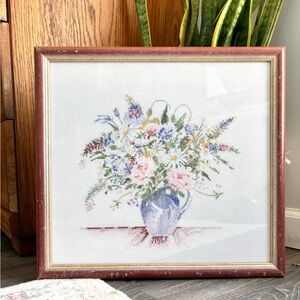 Vintage Floral Cross-stitch